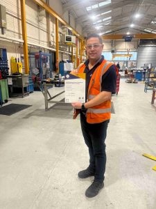 Craig R with Certificate